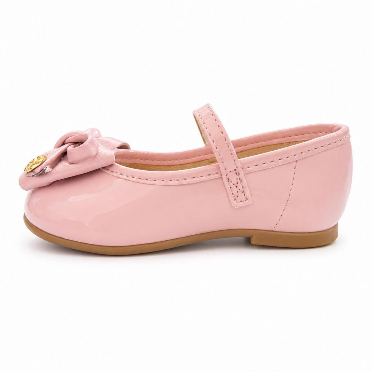 Sapatilha Infantil Menina Molekinha 2106.1073 Rosa Rosa 2