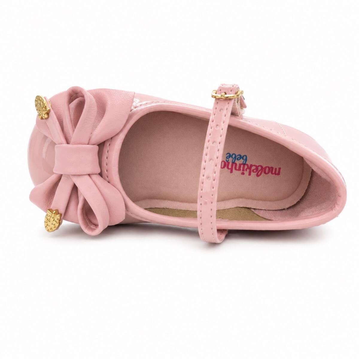 Sapatilha Infantil Menina Molekinha 2106.1073 Rosa Rosa 3