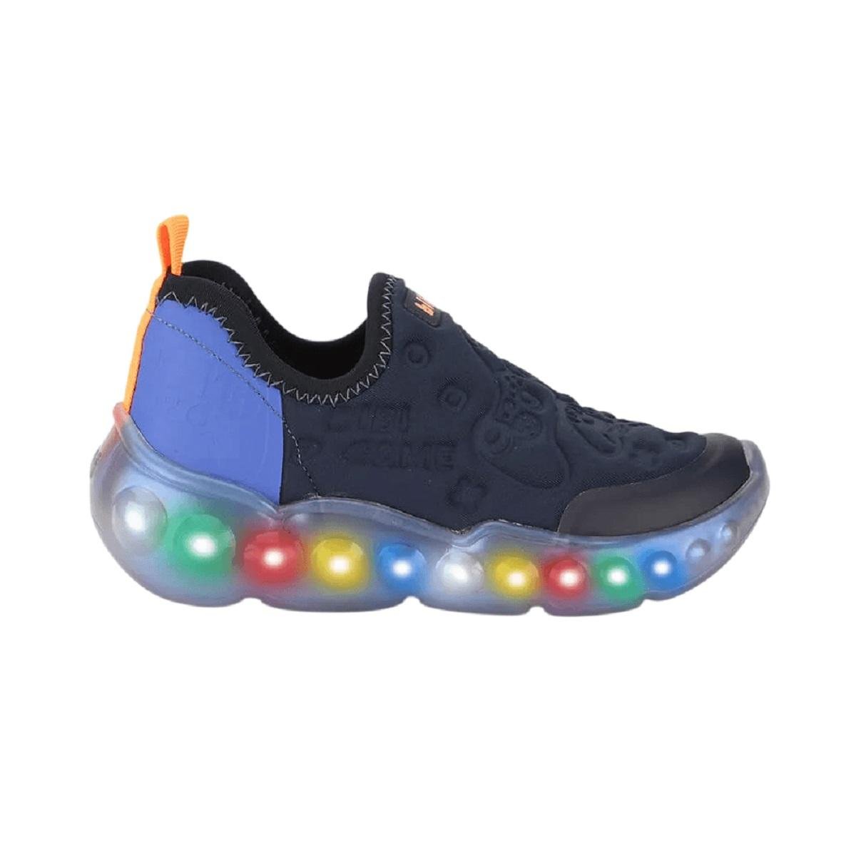 Tênis Slip On Infantil Menino Roller Com Luz Bibi Marinho