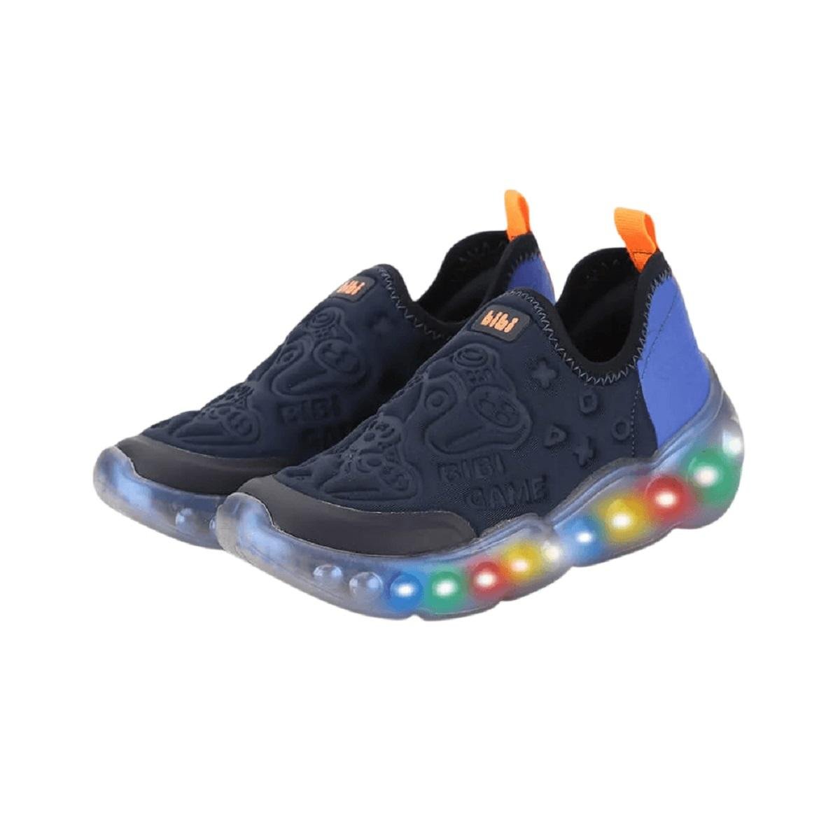 Tênis Slip On Infantil Menino Roller Com Luz Bibi Marinho Marinho 2