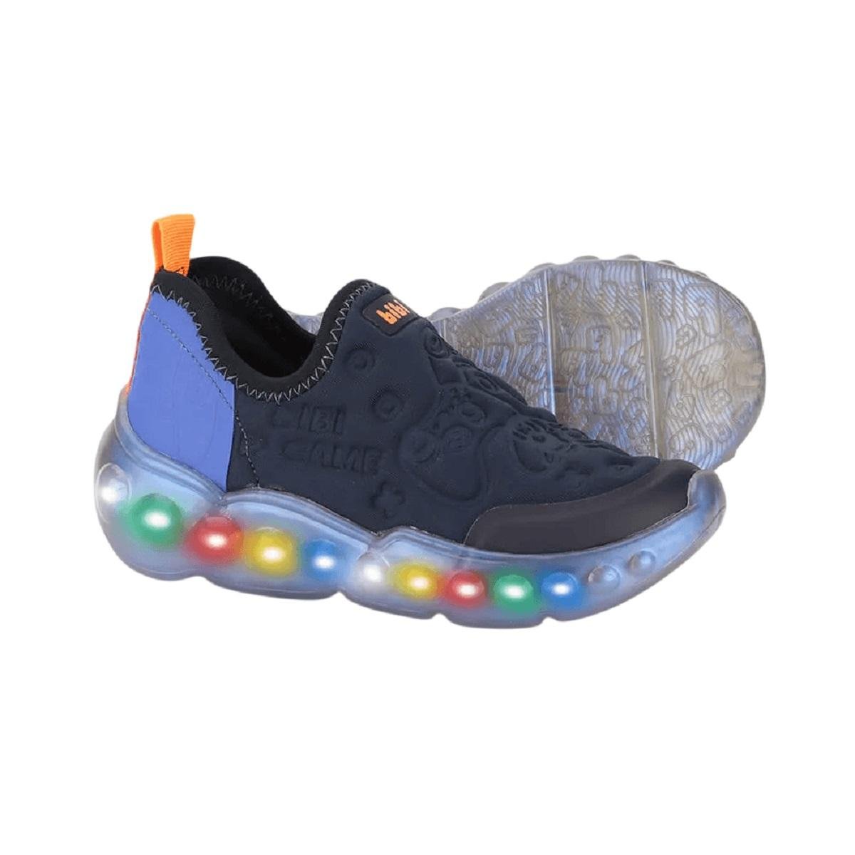 Tênis Slip On Infantil Menino Roller Com Luz Bibi Marinho Marinho 4