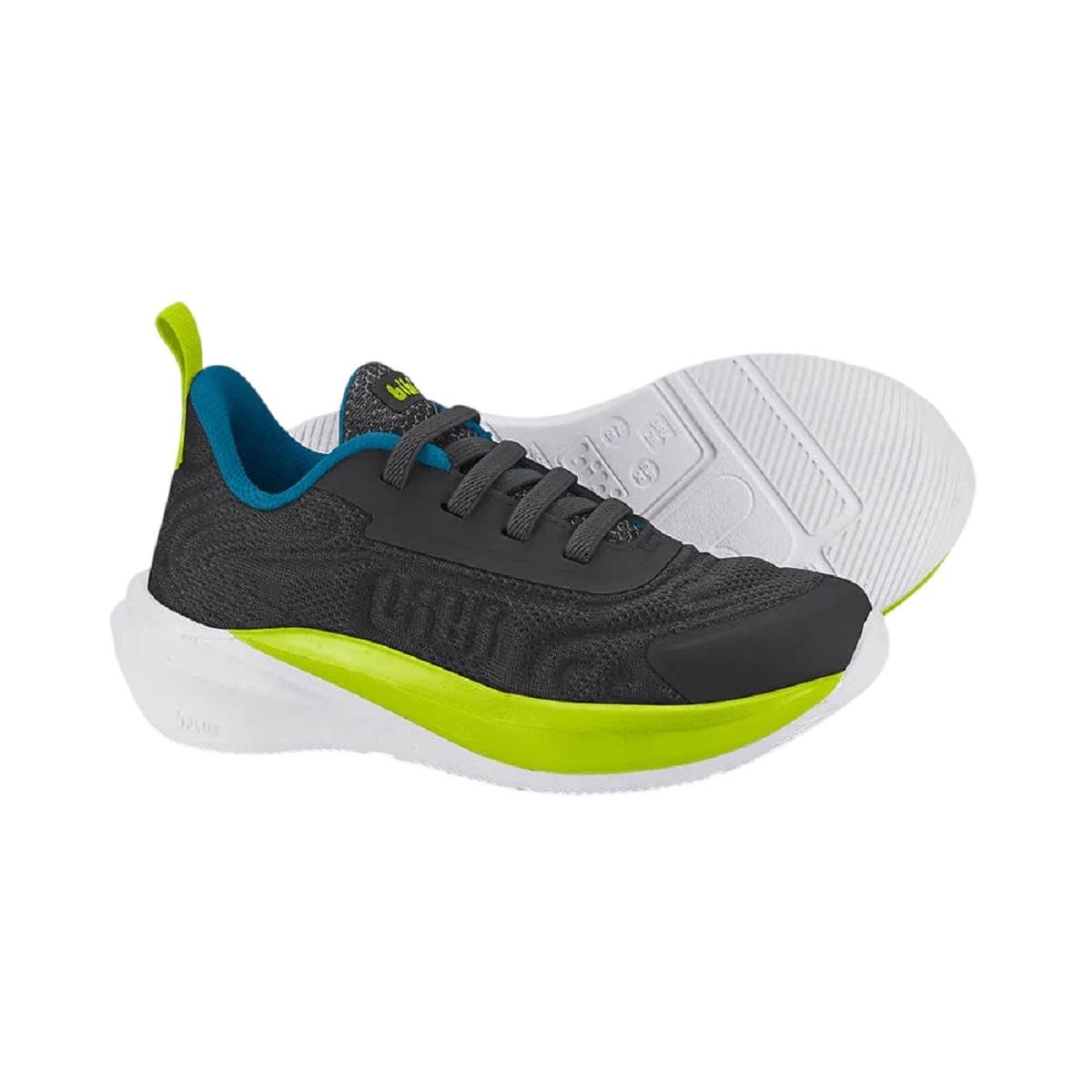Tênis Casual Infantil Menino Volt 2.0 Bibi Grafite Preto 4