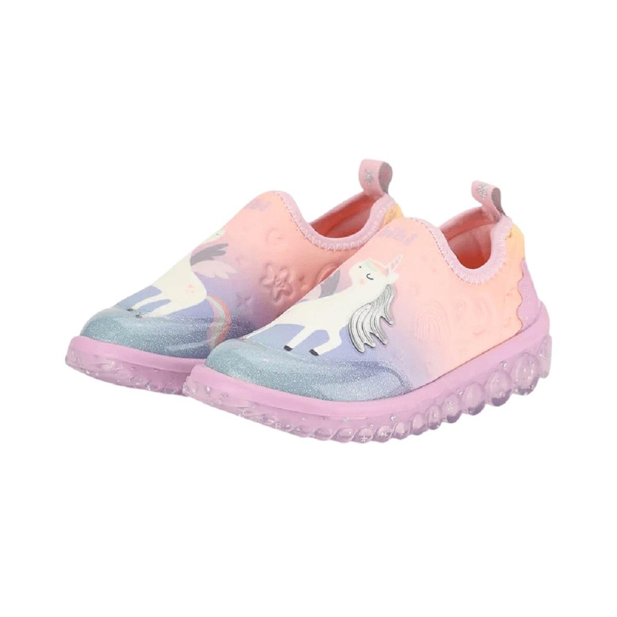 Tênis Slip On Infantil Menina Bibi Unicórnio Roller 2.0 Rosa Rosa 2