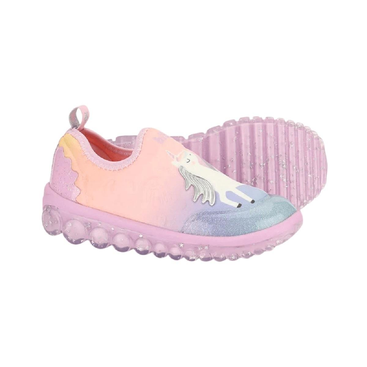 Tênis Slip On Infantil Menina Bibi Unicórnio Roller 2.0 Rosa Rosa 4