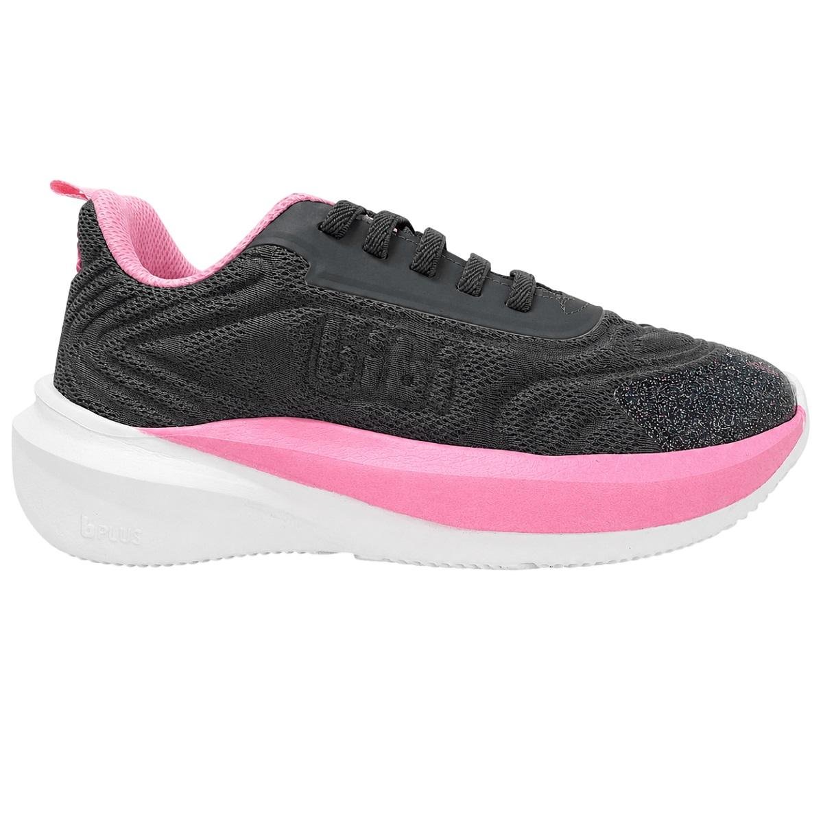 Tênis Casual Infantil Menina Volt 2.0 Bibi Grafite