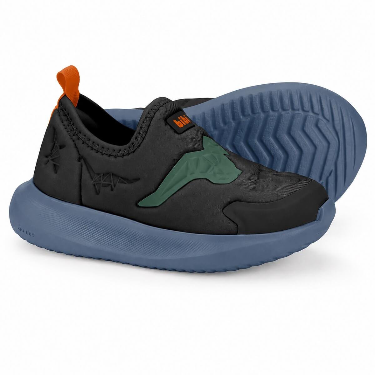 Tênis Slip On Infantil Menino Flash Bibi Preto Preto 4