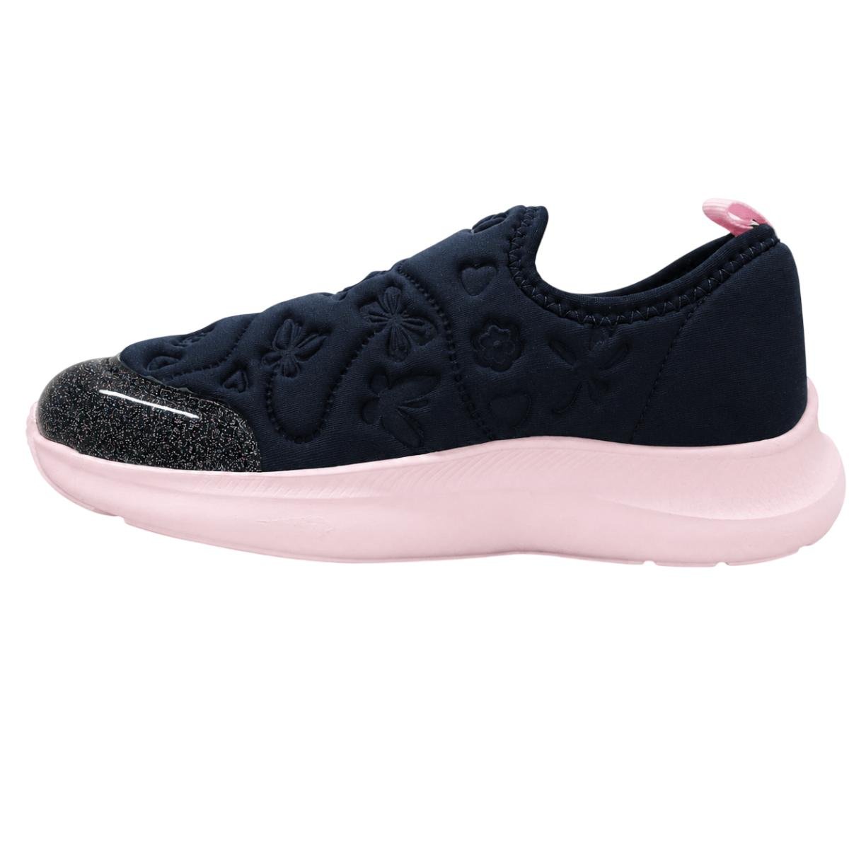 Tênis Slip On Infantil Menina Action Bibi Marinho Marinho 2