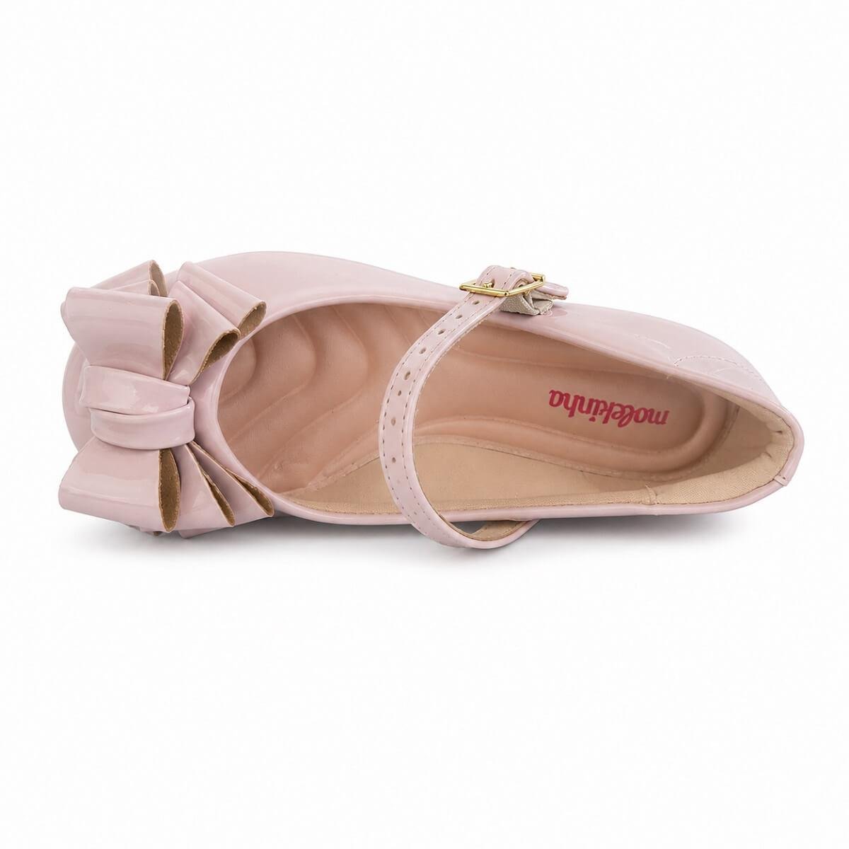 Sapatilha Infantil Menina Molekinha 2083.1122 Rosa Rosa 3