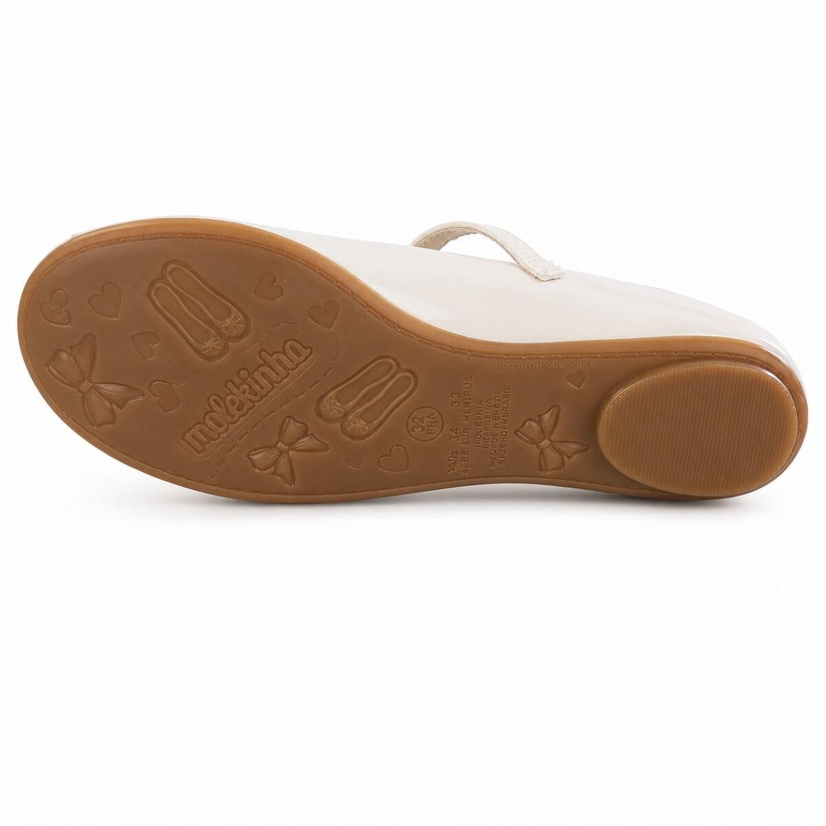 Sapatilha Infantil Menina Molekinha 2083.1122 Branco Branco 4