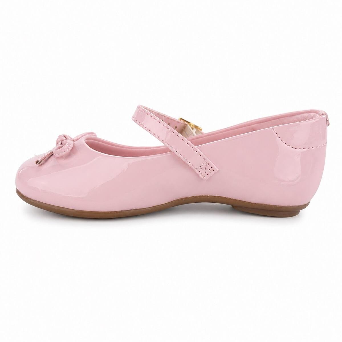 Sapatilha Metalizada Infantil Menina Molekinha 2083.1131 Rosa Rosa 2