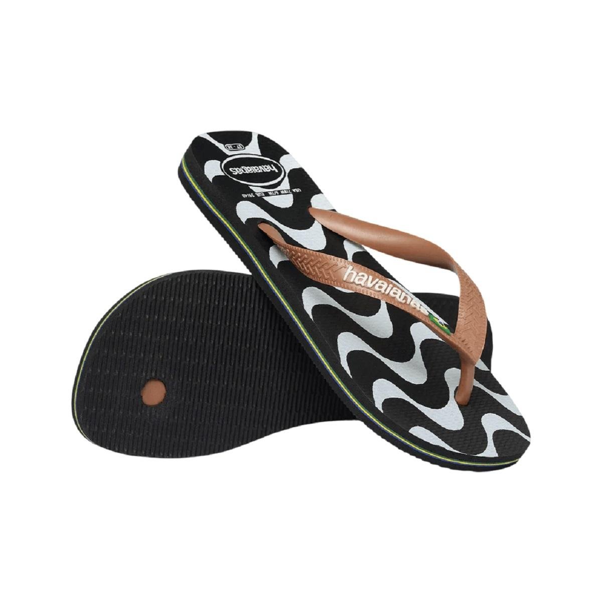 Chinelo Feminino Havaianas Top Copacabana Brasil 4150743 Preto Preto 4