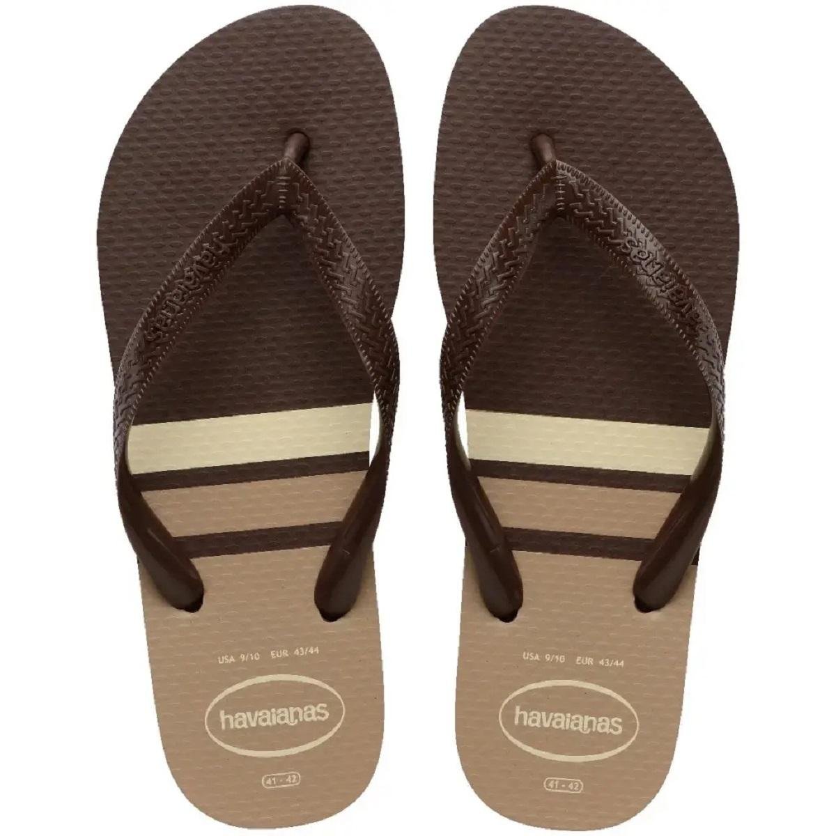 Chinelo Havaianas Masculino Color Essential Marrom