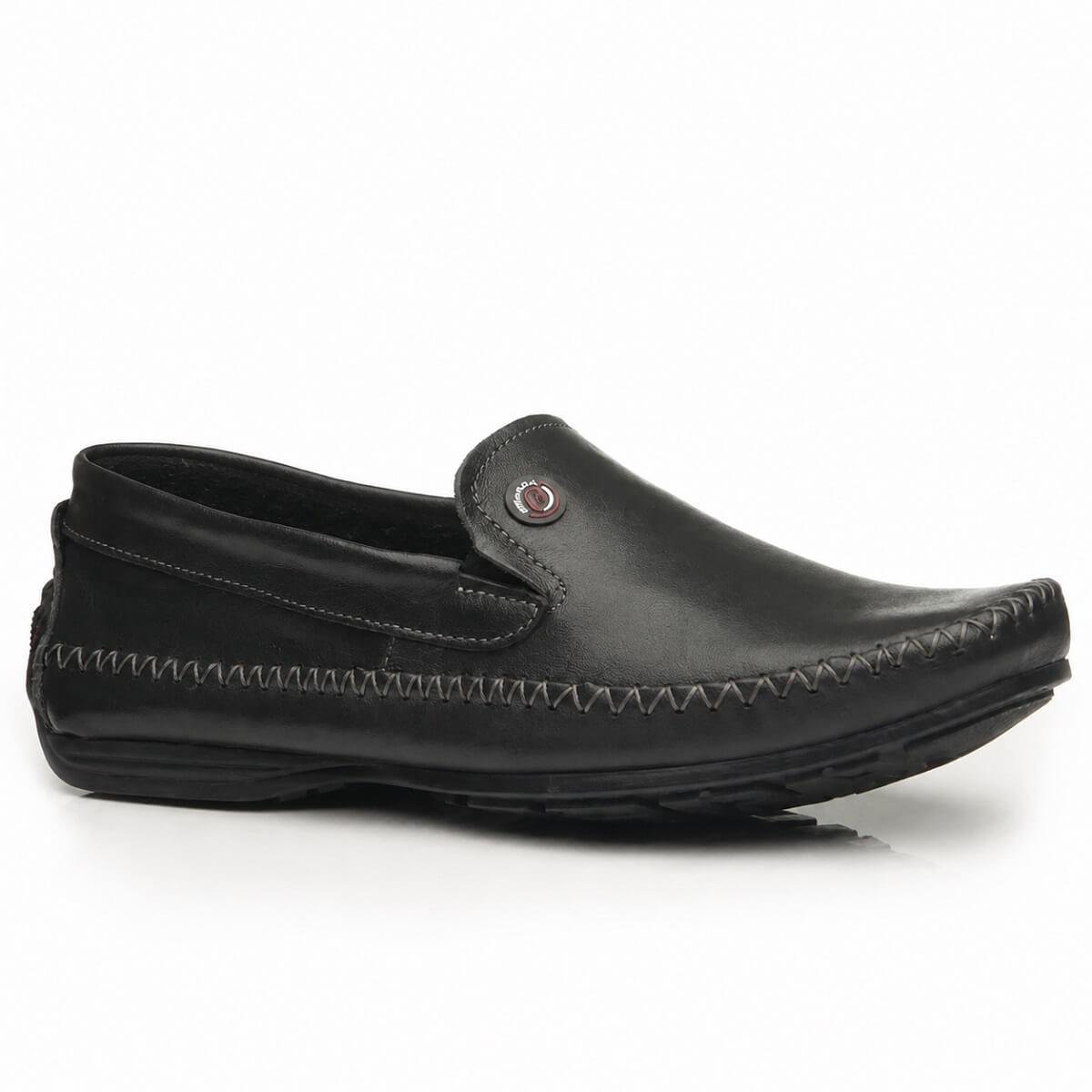 Mocassim Couro Masculino Pegada 140771 Preto
