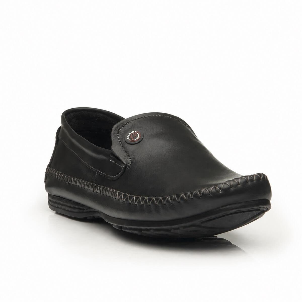 Mocassim Couro Masculino Pegada 140771 Preto Preto 2