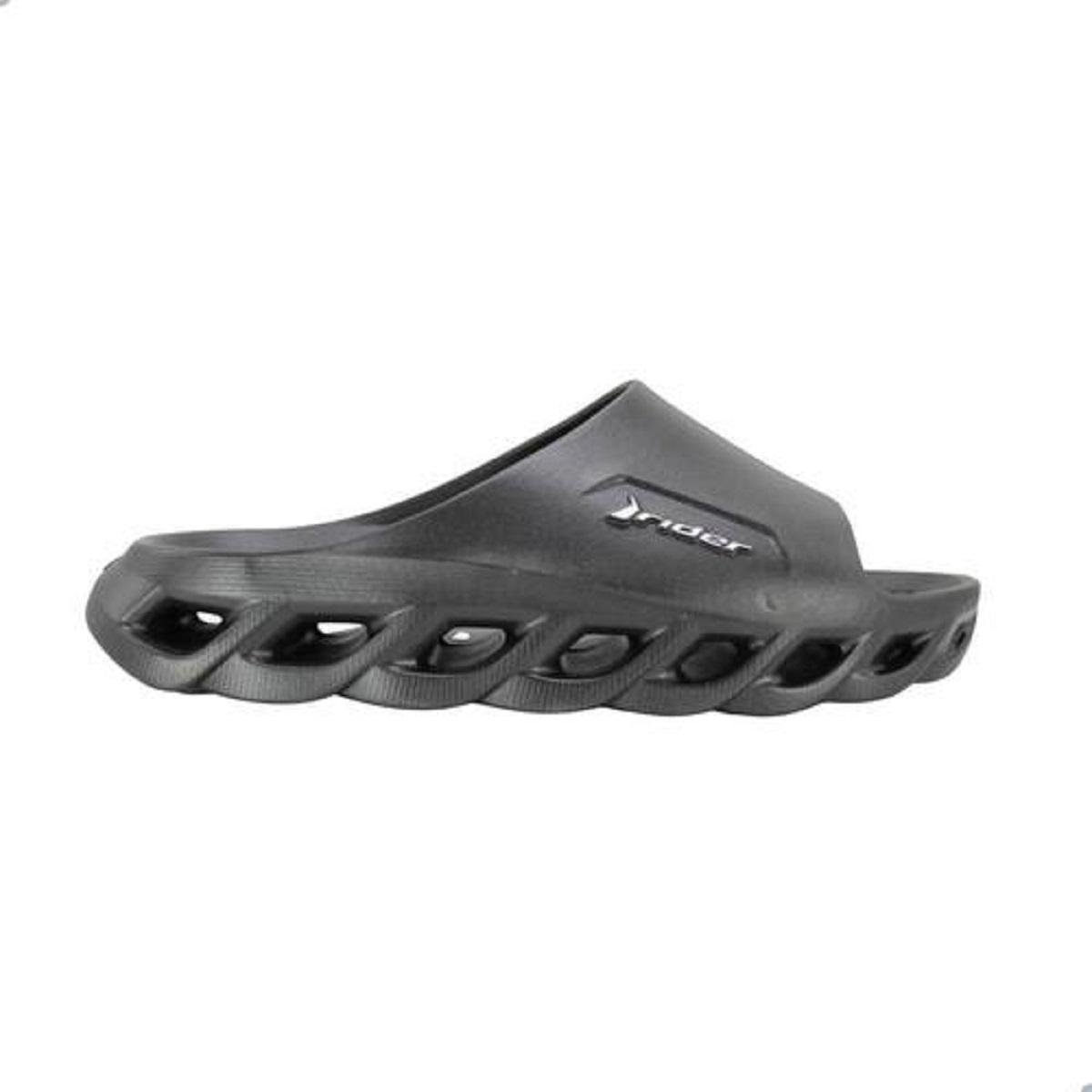 Chinelo Masculino Rider Power Lite Slide Preto Preto 2