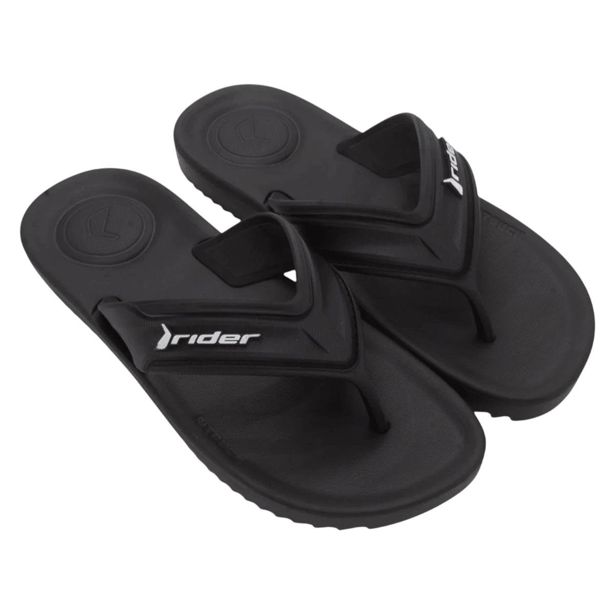 Chinelo Masculino Rider Trace Preto Preto 3