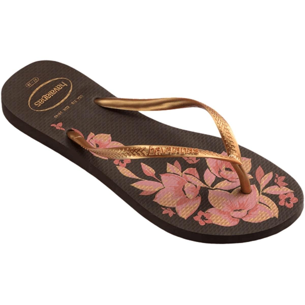 Chinelo Feminino Havaianas Slim Organic Marrom Marrom 3