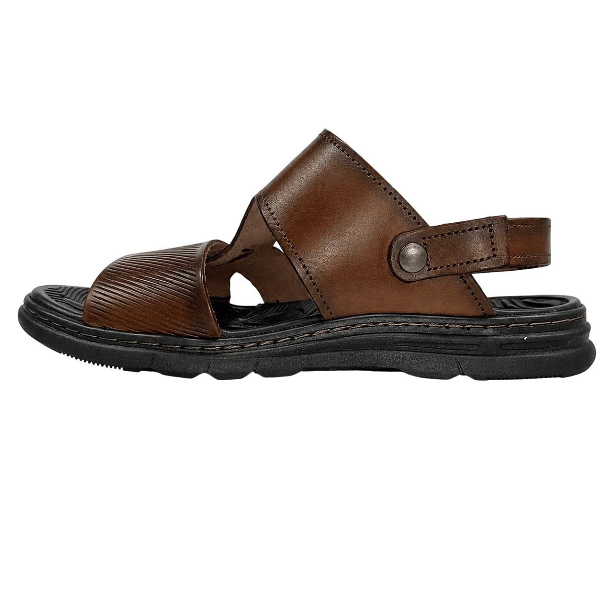Sandália Masculina Pegada 134204 Couro Marrom Marrom 2