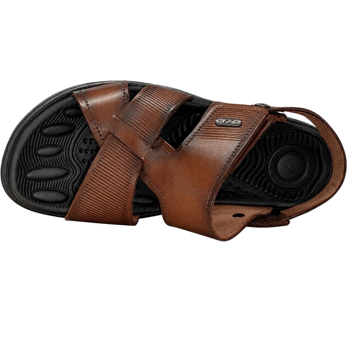 Sandália Masculina Pegada 134204 Couro Marrom Marrom 3