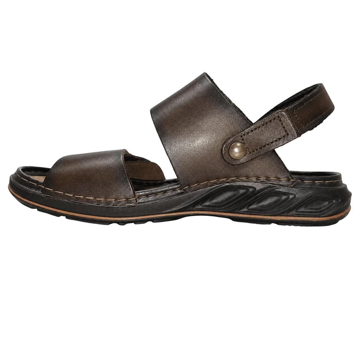 Sandália Masculina Pegada 134104 Couro Marrom Marrom 2