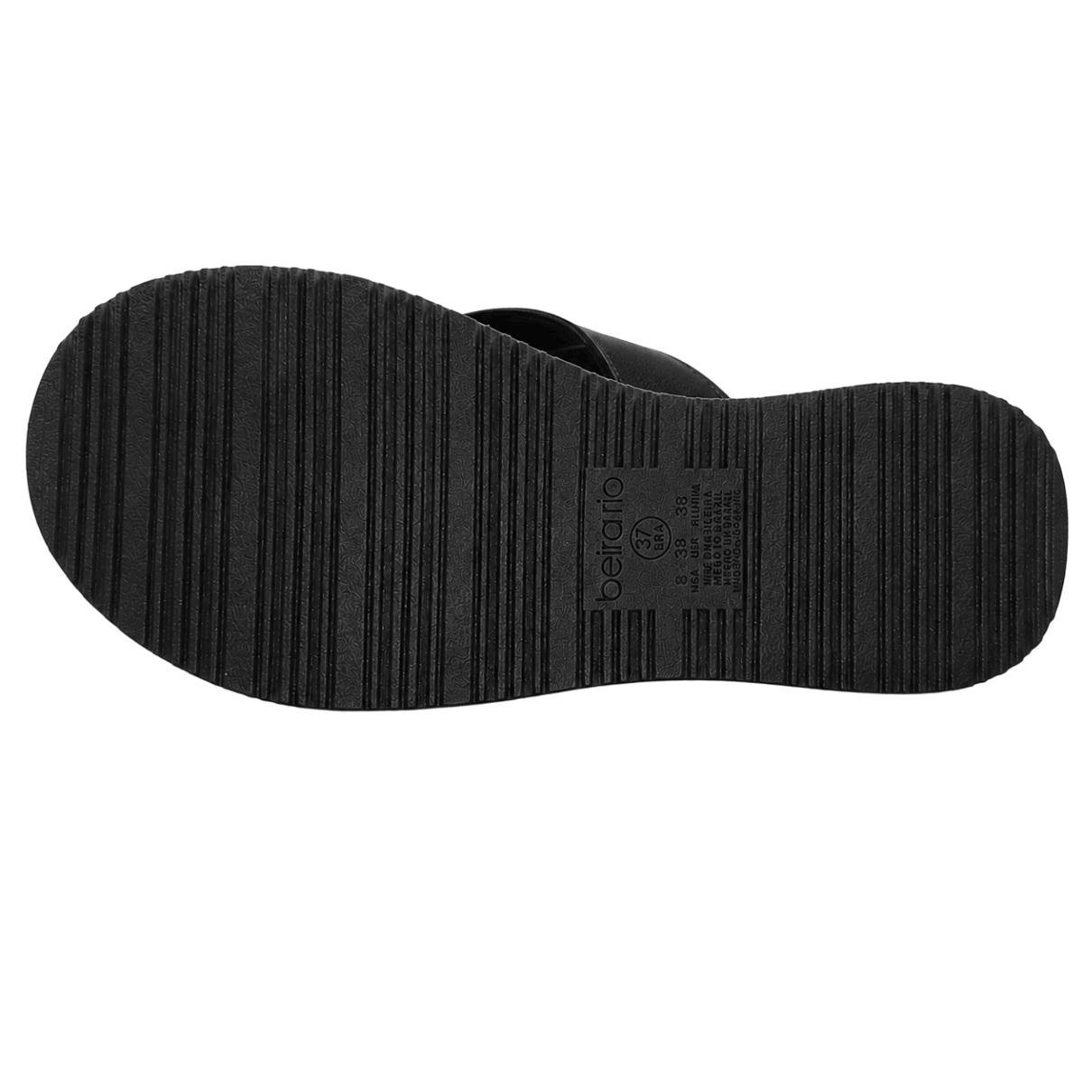 Chinelo Feminino Beira Rio 8395.200 Preto Preto 4