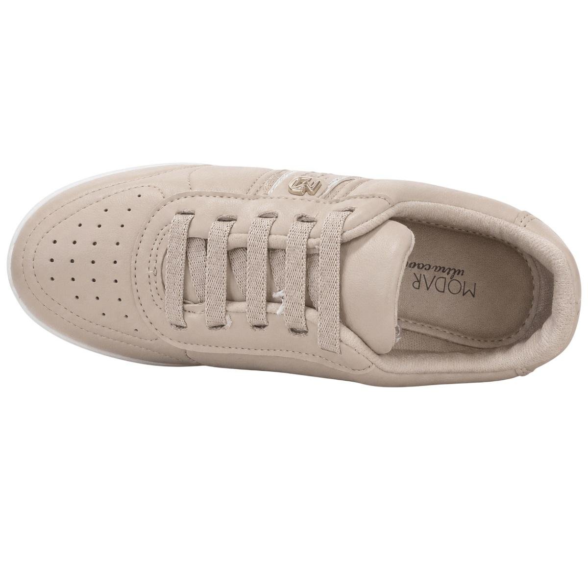 Tênis Casual Feminino Modare Ultra Conforto 7358.233 Bege Bege 3