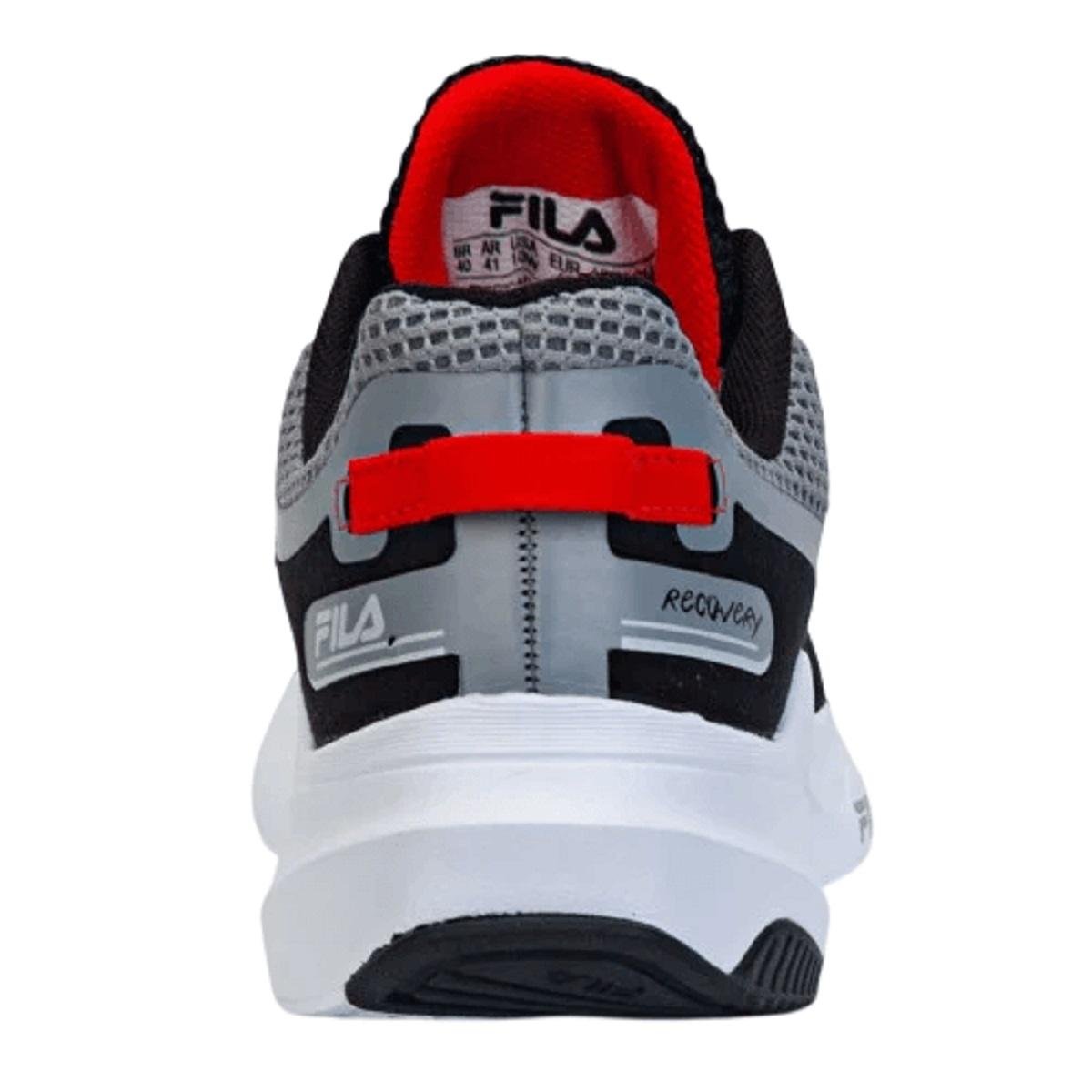 Tênis Esportivo Corrida Masculino Fila Recovery Cinza Cinza 4