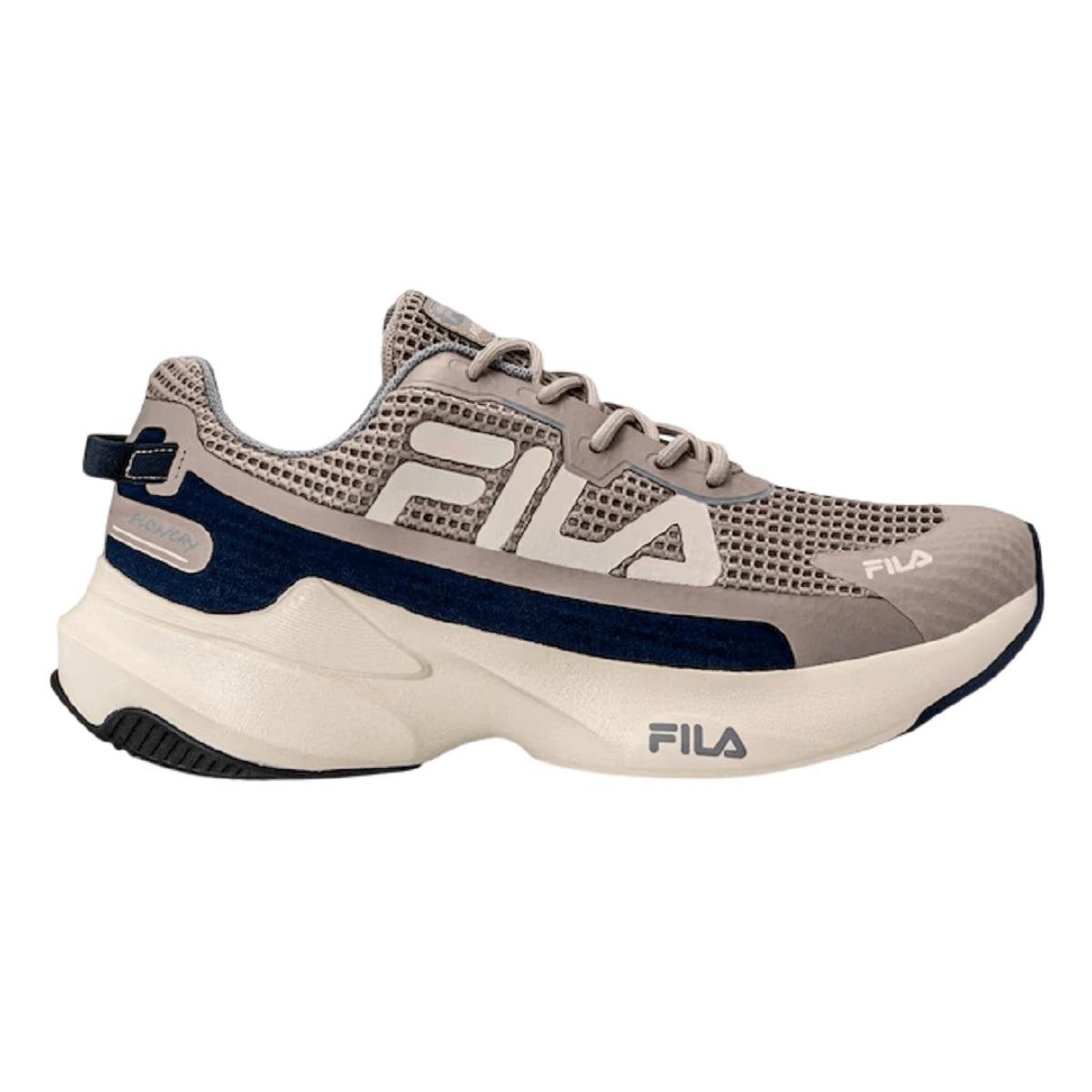 Tênis Esportivo Corrida Masculino Fila Recovery Bege