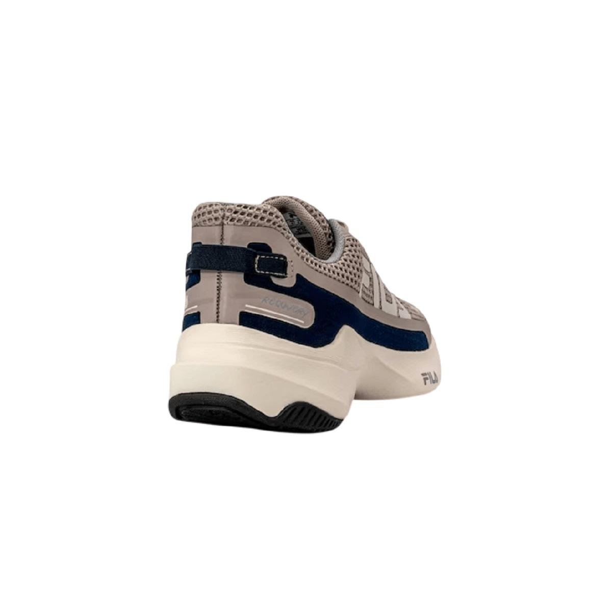 Tênis Esportivo Corrida Masculino Fila Recovery Bege Bege 4