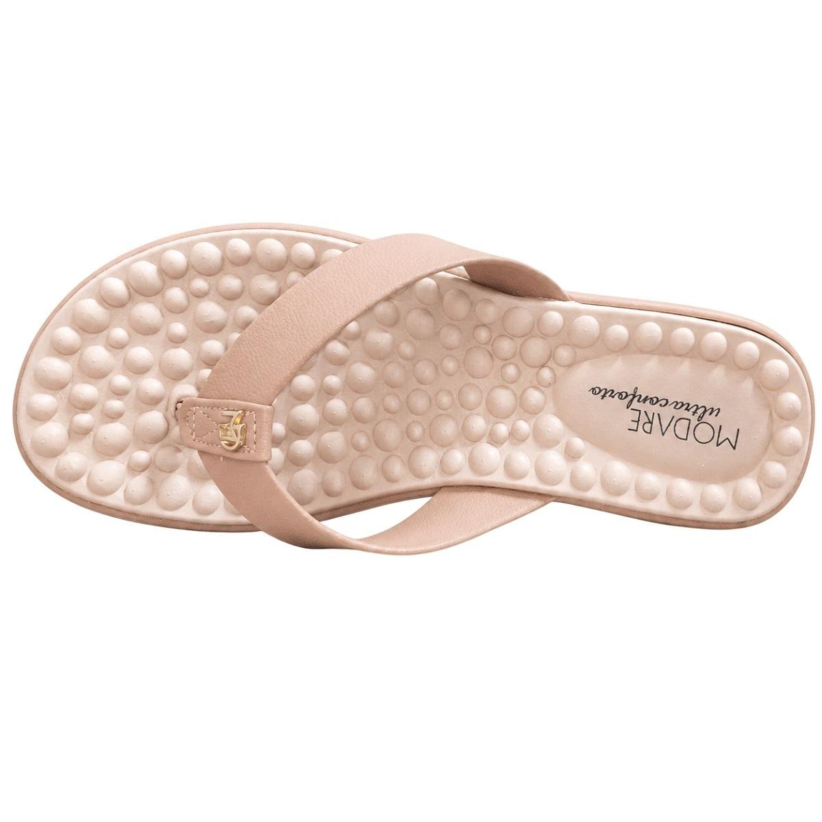 Rasteira Feminina Modare Ultraconforto 7162.331 Nude Bege 3