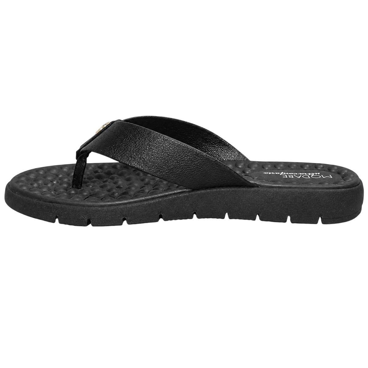 Rasteira Feminina Modare Ultraconforto 7162.331 Preto Preto 2