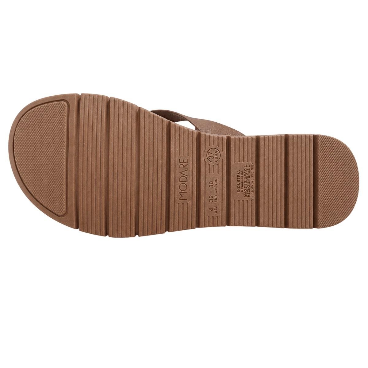 Rasteira Feminina Modare Ultraconforto 7162.331 Marrom Marrom 4