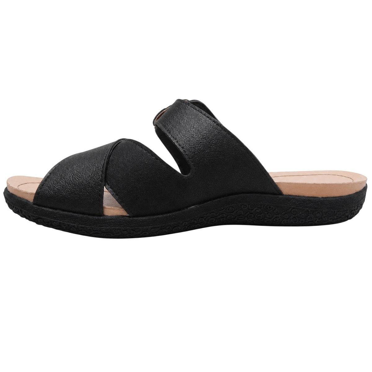 Tamanco Feminino Modare Ultraconforto 7125.259 Preto Preto 2