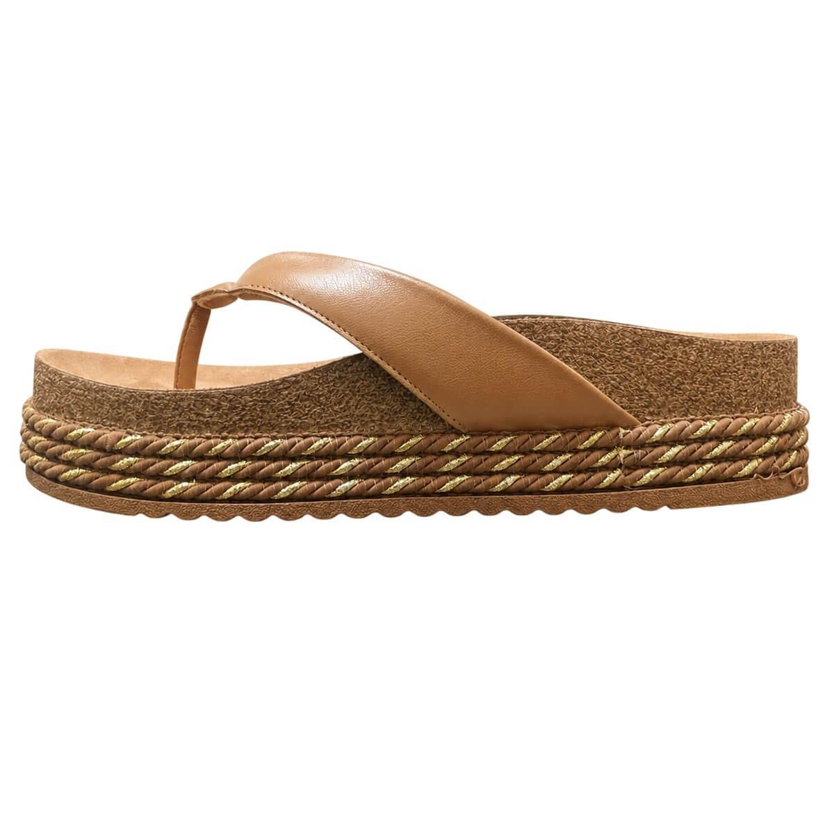 Tamanco Papete Feminino Beira Rio 8545.200 Camel Marrom 2
