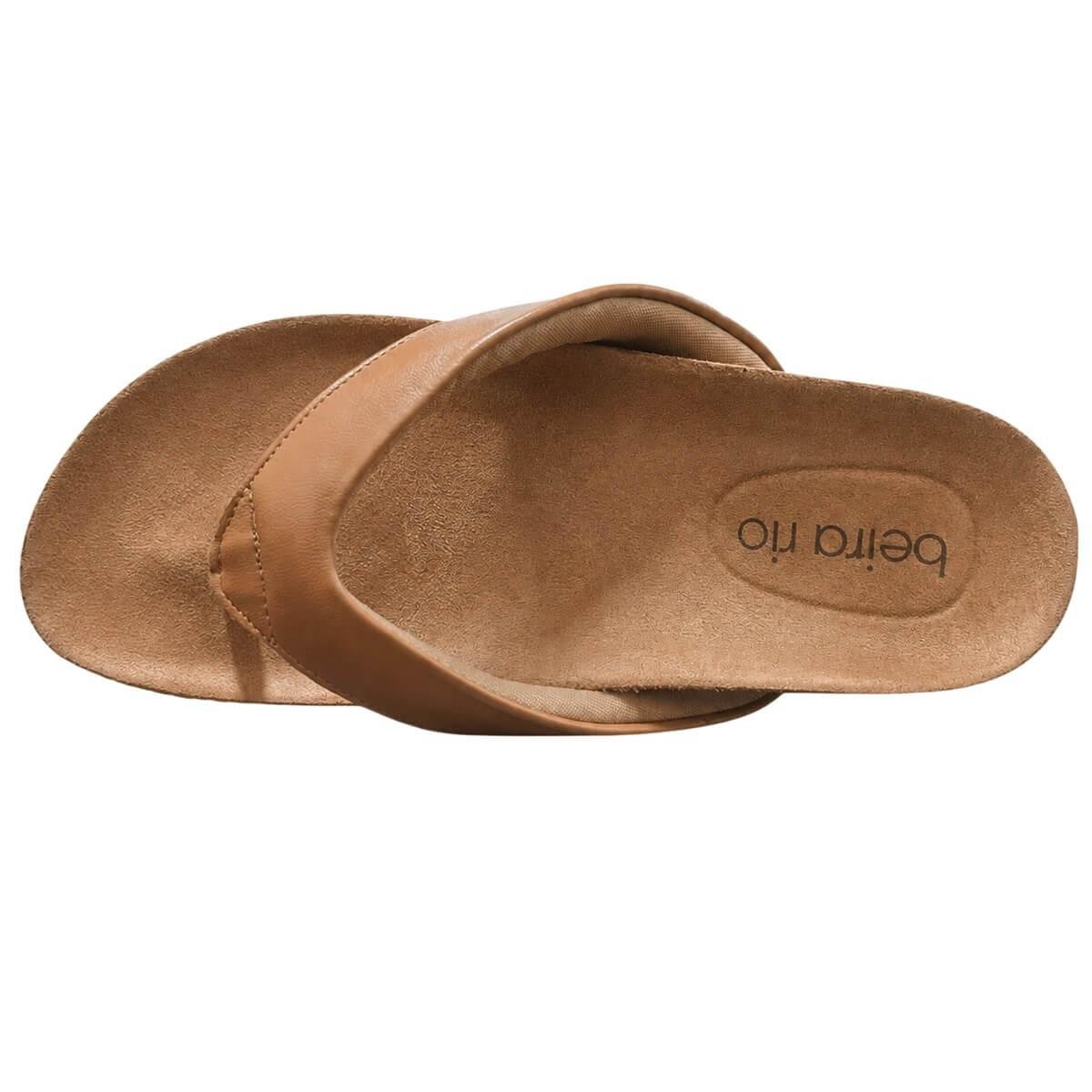 Tamanco Papete Feminino Beira Rio 8545.200 Camel Marrom 3