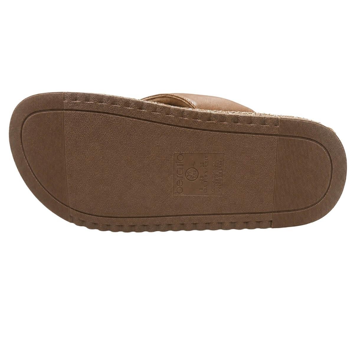 Tamanco Papete Feminino Beira Rio 8545.200 Camel Marrom 4