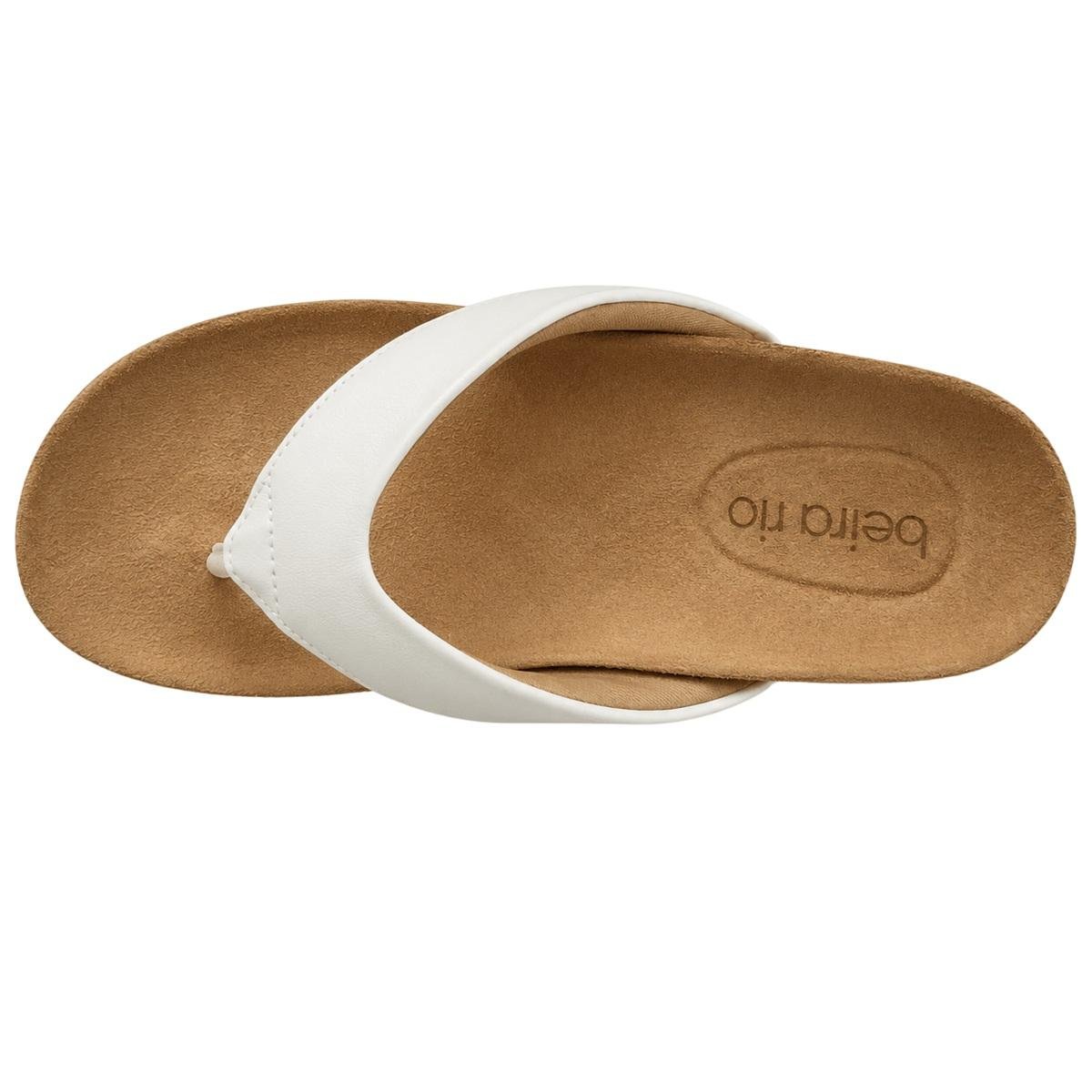 Tamanco Papete Feminino Beira Rio 8545.200 Branco Branco 3