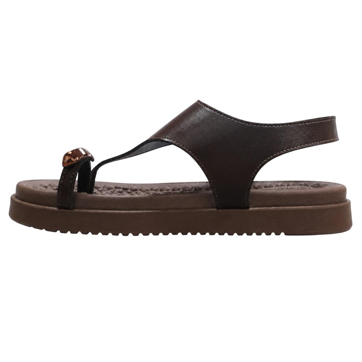 Sandalia Papete Feminina Modare Ultraconforto 7178.129 Marrom Marrom 2