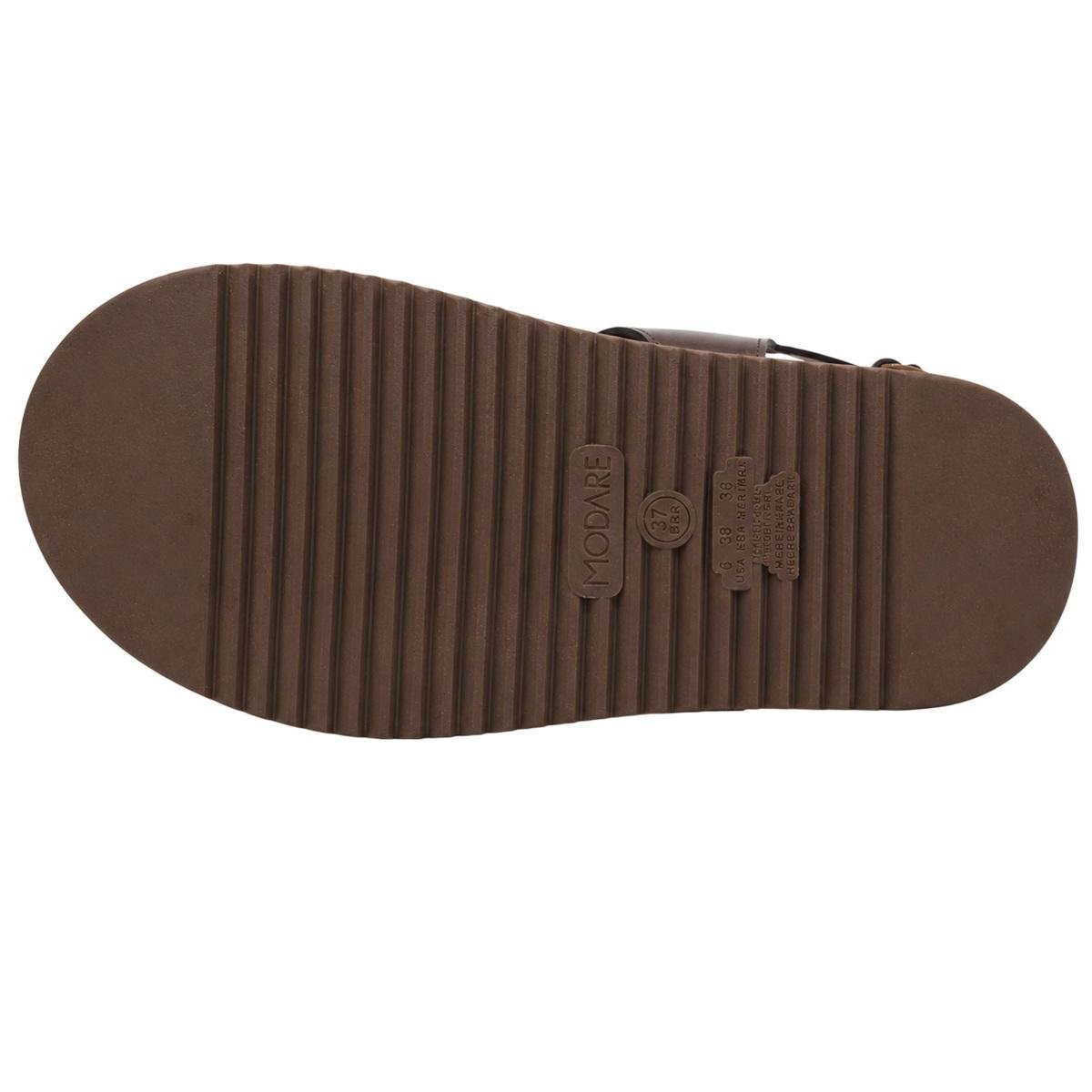 Sandalia Papete Feminina Modare Ultraconforto 7178.129 Marrom Marrom 4