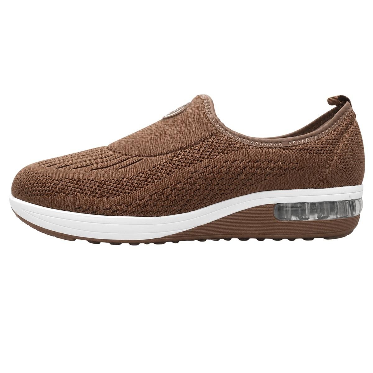 Tênis Slip On Casual Feminino Modare Ultraconforto 7320.217 Marrom Marrom 2