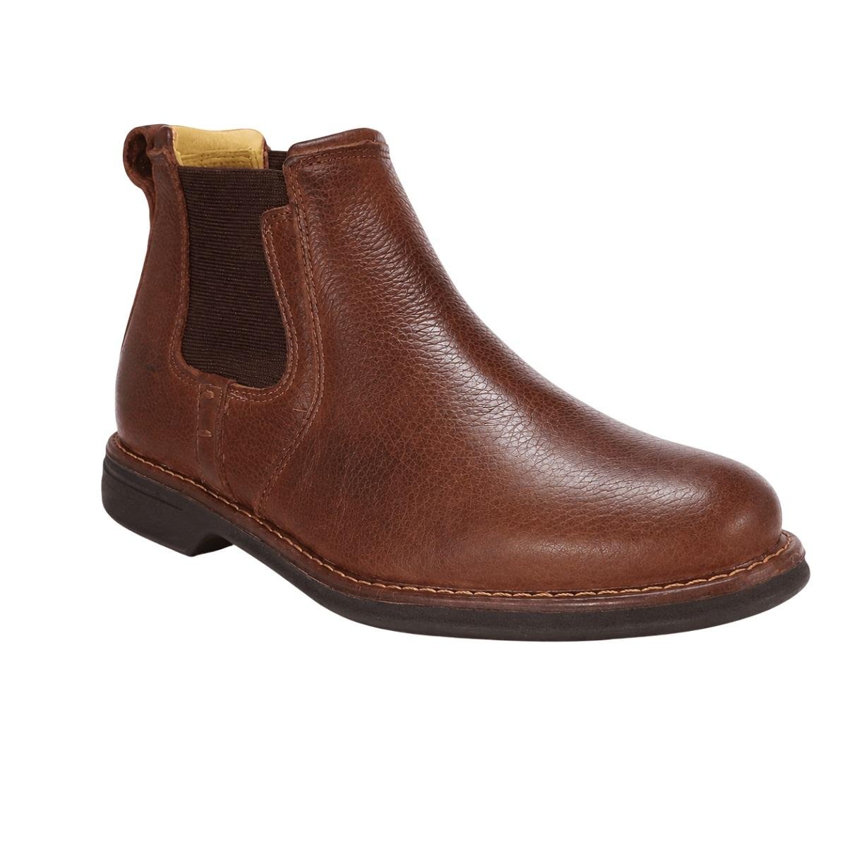 Botina Vira Francesa Masculina Zebu Original 59120 Marrom Marrom 3