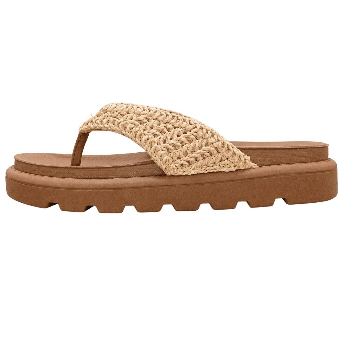 Tamanco Papete Feminino Vizzano 6510.134 Camel Marrom 2