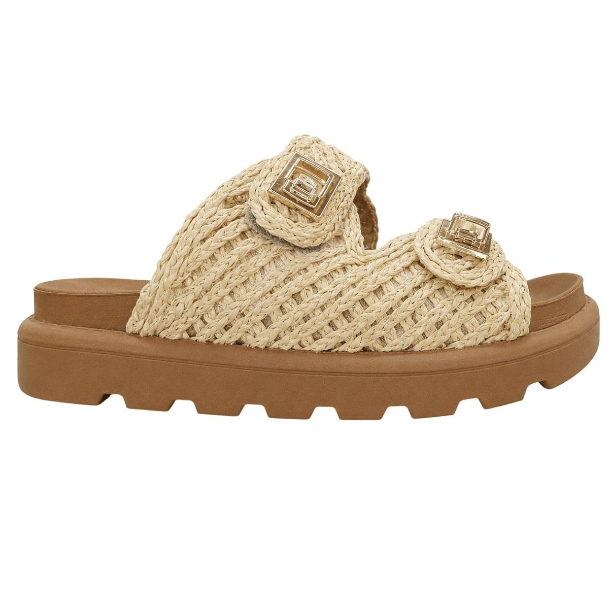 Tamanco Papete Feminino Vizzano 6510.119 Palha