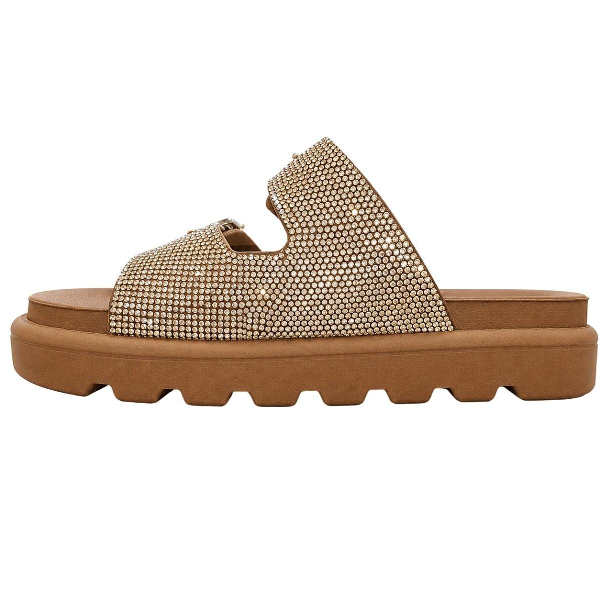 Tamanco Papete Feminino Vizzano 6510.135 Bege Bege 2