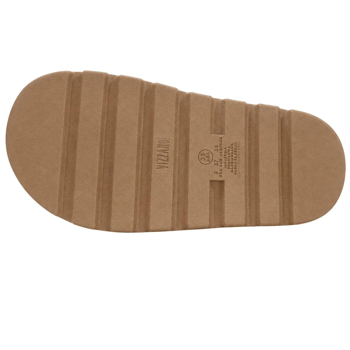 Tamanco Papete Feminino Vizzano 6510.135 Bege Bege 4