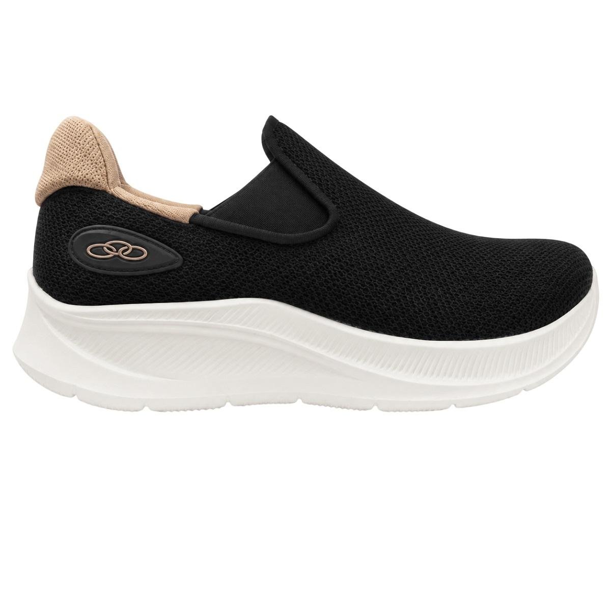 Tênis Esportivo Academia Olympikus Slip On Feminino Flutua 2 Preto