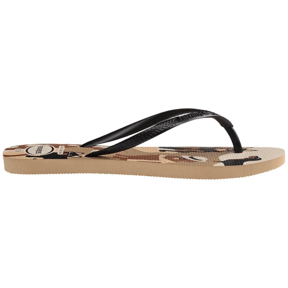 Chinelo Havaianas Feminino Slim Pets Bege Bege 2
