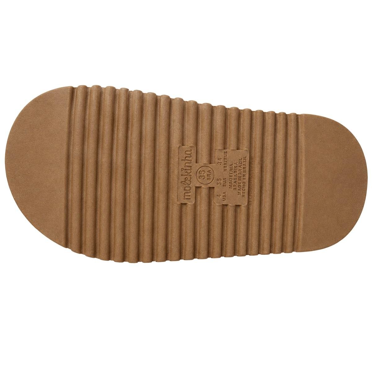 Tamanco Papete Infantil Menina Molekinha 2357.120 Marrom Marrom 4