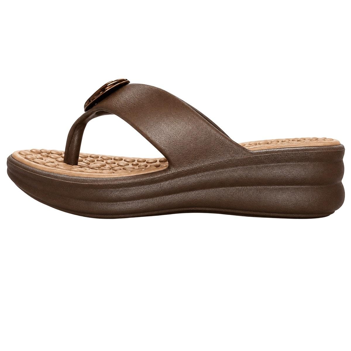 Tamanco Salto Baixo Feminino Modare Ultraconforto 7213.103 Marrom Marrom 2