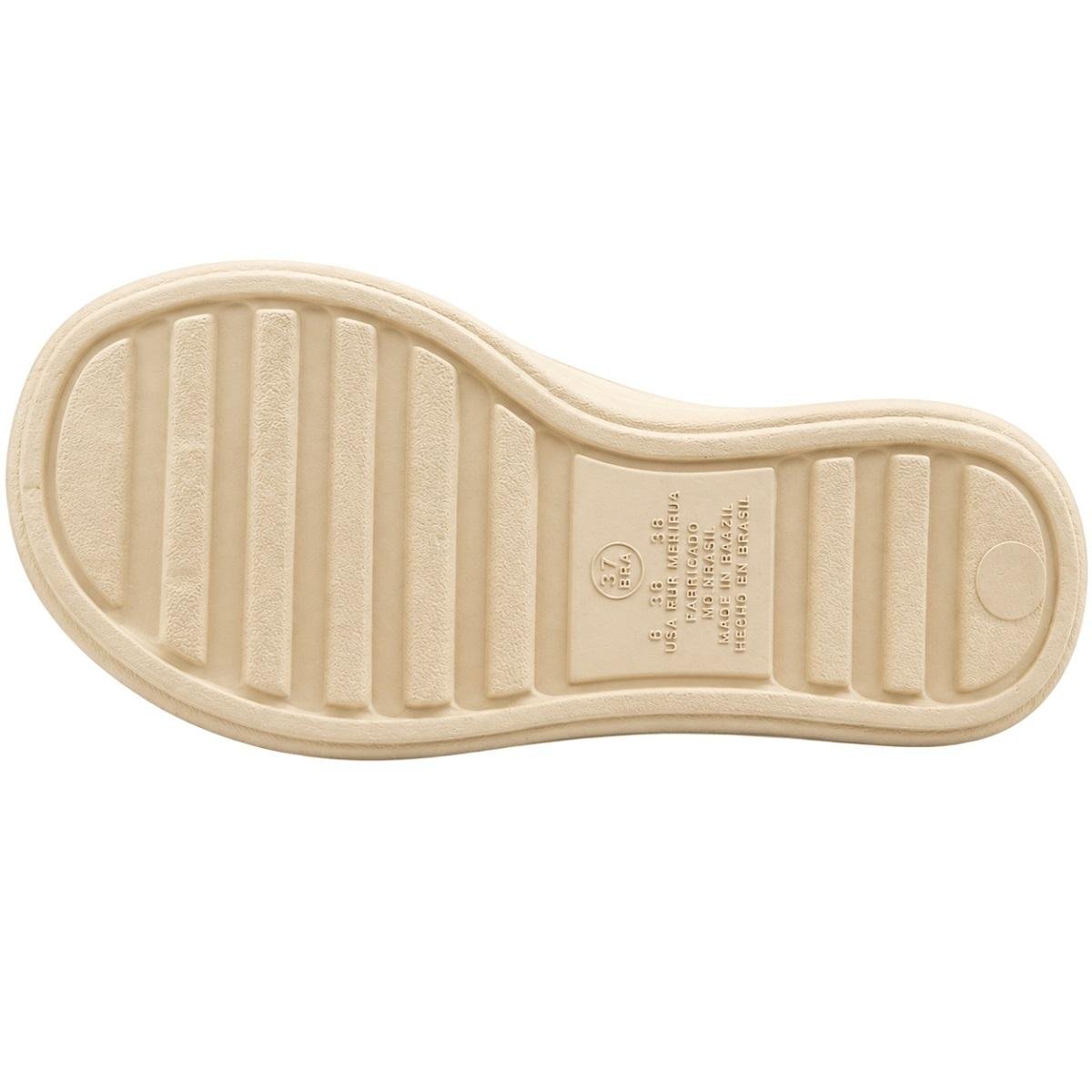 Tamanco Salto Baixo Feminino Modare Ultraconforto 7213.103 Creme Branco 4